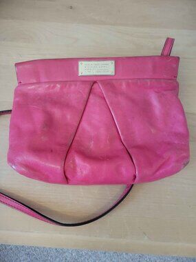 MARC JACOBS hot pink genuine leather bag